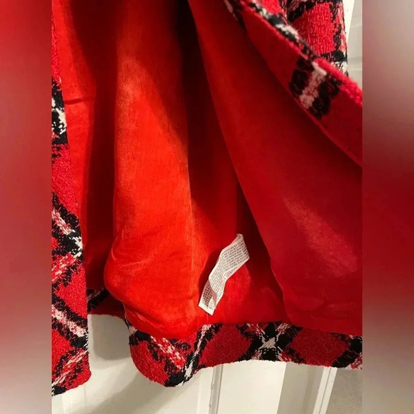 NWT English Factory Plaid Boucle Jacket - Picture 6 of 7